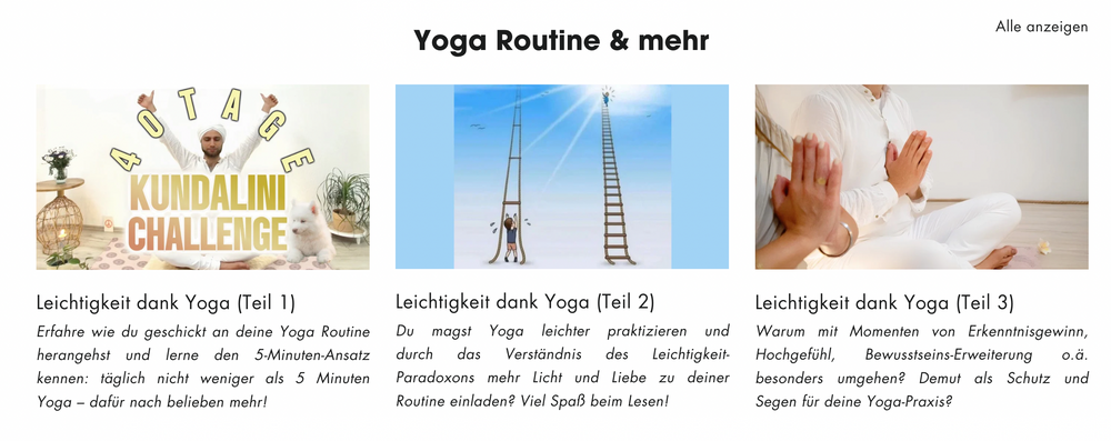 Newsletter Anmeldung für Yoga Routine & mehr